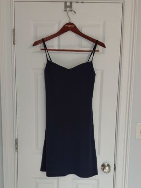 Moda International Navy Spaghetti-Strap Mini Dress, Size S